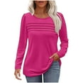 3/4 Sleeve for Women Top Plus Size Fall Tops for Women 4x5x Plain T