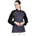 thumbnail image 1 of 3/4 Sleeves New Gray Color Chef Coat Jacket Uniform for women ideal for food service, Caterers and Culinary professional XS Size, 1 of 5