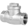 thumbnail image 1 of 3/4" Stainless  Check Valve, NPT Threaded Horizontal Check Valve Check valve to  backflow, check valve for water, oil and air, also  with compressor DN20, 1 of 6