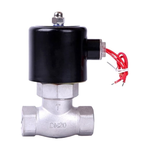 3/4" Stainless Steel Steam Solenoid Valve Water Valve 220 Acid And Corrosion Resistant Oil Valve Air Valve Normally Closed ,Easy to Use