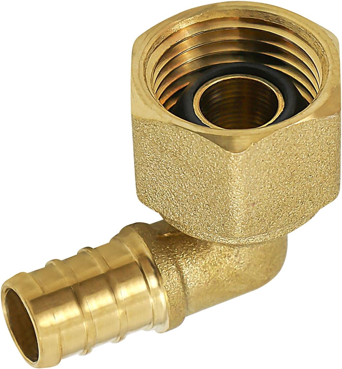 3/4'' Swivel Elbow x FIP DZR Brass Construction, Barb, Compatible w/PEX