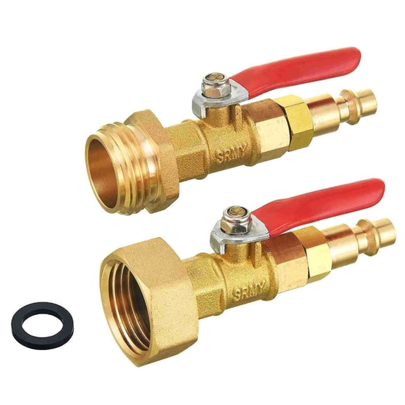 High Pressure Washer Ball Calve Water Copper Pipe Joint Nozzle for Plug Fittings 3/4 Male and Female