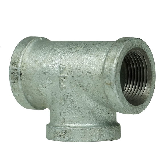 3/4" Three Sided Female National Pipe Thread Galvanized Steel Tee Fitting 64254