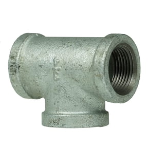 3/4" Three Sided Female National Pipe Thread Galvanized Steel Tee Fitting 64254