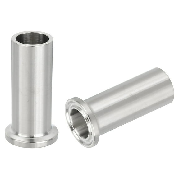 3/4" Tri Clamps 304 Stainless Steel 25.4mm Weld Clamp Ferrule Pipe Fitting Connector for Brewery Winery Food Processing 2 Pack