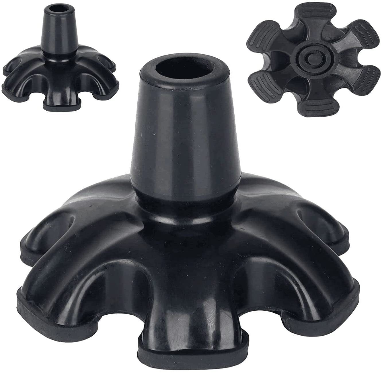 3/4 Walking Cane Tips Heavy Duty, Rubber Foot for Cane,Replacement Feet for Canes,Cane Bottom