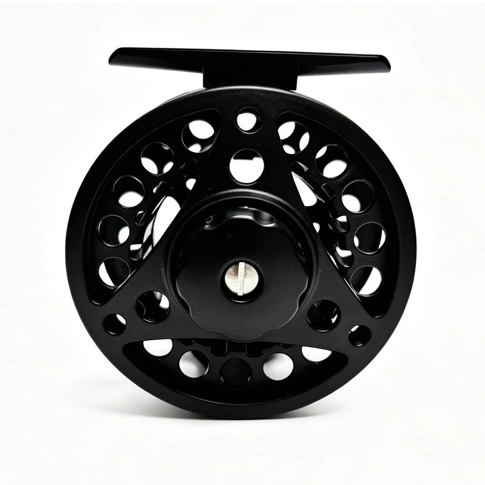 cnc machined aluminum fly fishing reel Raprance that made it more durable and corrosion resistant in all environment.larger CNC hollow design makes the reel lighter than ordinary ones HERCULES Fly Fishing Reel CNC-machined