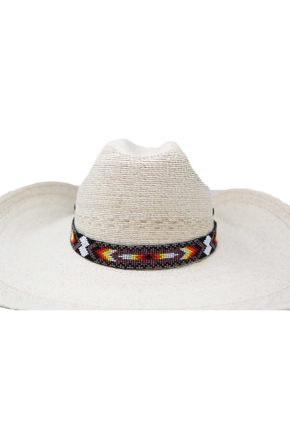 3/4" Western Handmade Beaded Southwest Rodeo Adjustable Hat Band 24RTB34