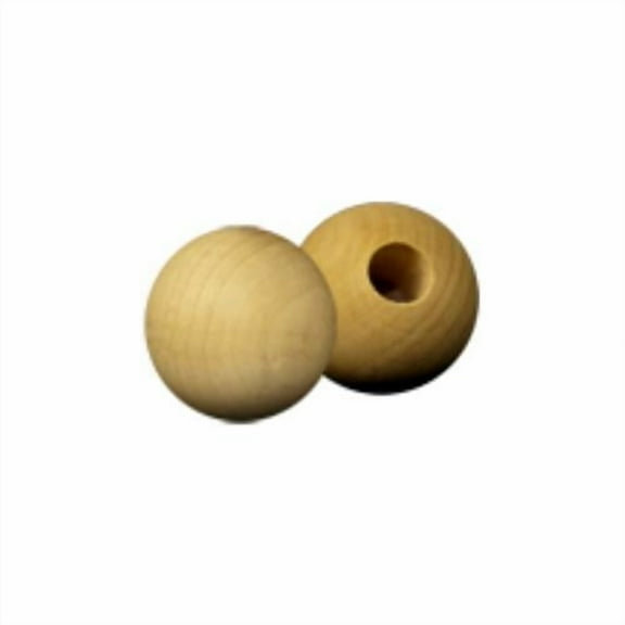 3/4" Wood End Caps, 1/4" hole Bag of 500
