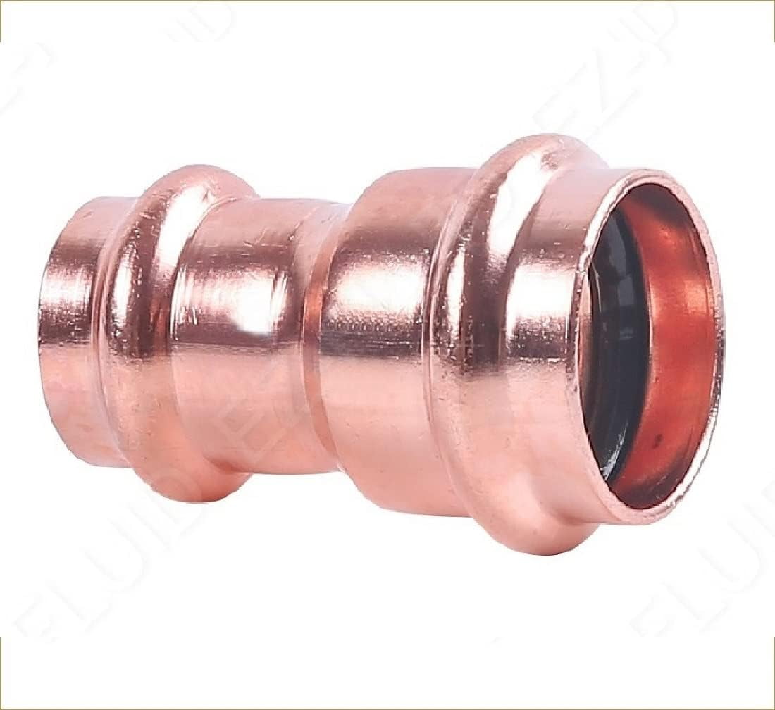 3/4" X 1/2" Copper Press Reducer Coupling,No Lead Copper Propress Reducing Coupler Fittings