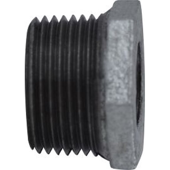 3/4 X 1/2 M X F Galvanized Hex Bushing, Galvanized 150# Malleable Fittings, Nipples and Fittings
