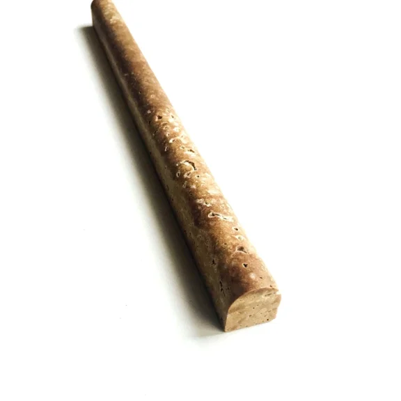 3/4 X 12 Noce Travertine Chair Rail Pencil Profile Molding Wall Tile Kitchen