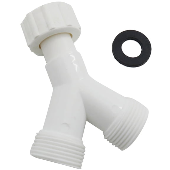 3/4 Y Piece Splitter Connector Convenient & Y Shape Connector Plastic for Washing Machine & Dishwasher