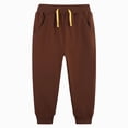 thumbnail image 1 of 3-4 Years Child Boys Regular Cargo Pant Elastic Waist Long Casual Pants Sweatpants School Pants Fall Winter Pants Boys Cargo Joggers Pants 1T 2T 3T 4T 5T 6T 7T 8T Brown Pants, 1 of 9