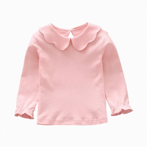 3-4 Years Clothing Girls' Long Sleeved Base Layer T Shirt Back Yo School Clothes Athletic Shirts Girls