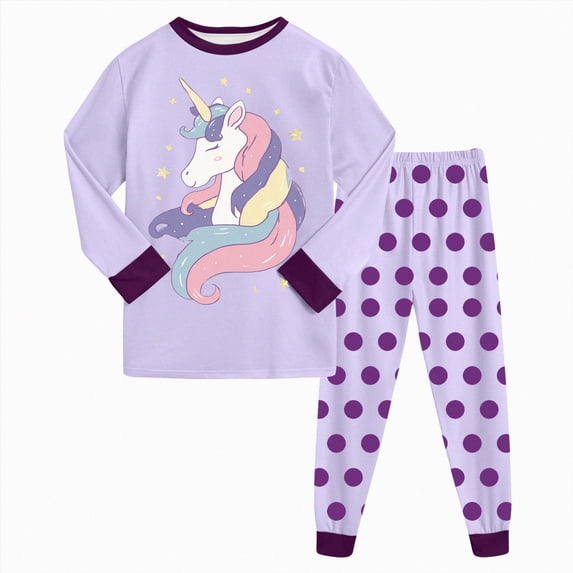 3-4 Years Girl Boy Fall Winter Back-To-School Outfits Casual 2PCS Pants Set Long Sleeve Sweatshirt Tops and Sweatpants Joggers for 0-5T Pajamas & Dailywear,Light Purple