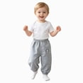 thumbnail image 1 of 3-4 Years Joggers Baby Boy Pants Elastic Toddler Boys Active Fleece Jogger Pants School Sports Joggers Pants Navy Pants, 1 of 6