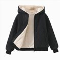 thumbnail image 1 of 3-4 Years Little Boys Quilted Hooded Jacket Fleece Lined Zip Up Lightweight Padded Coat, 1 of 6
