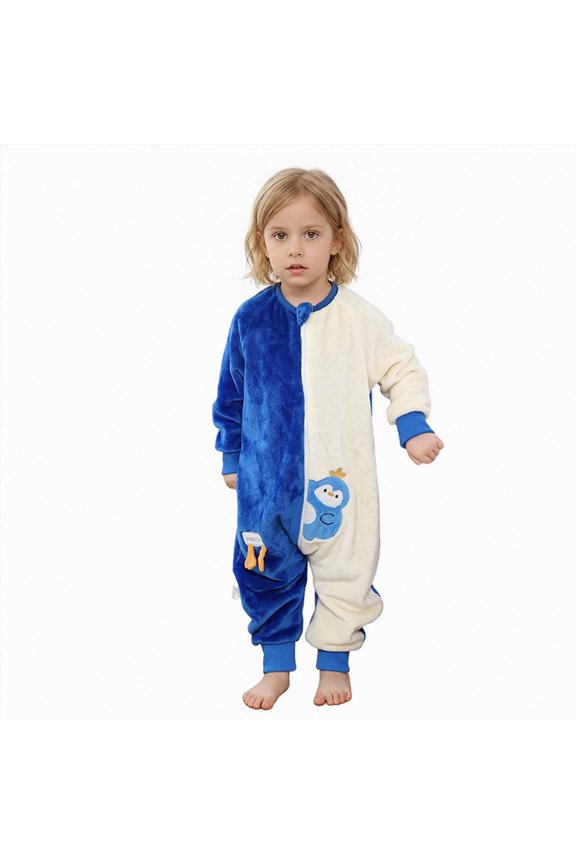 3-4 Years Preemie Baby Sleeping Bag Sack With Legs Long Sleeve Boys And Girls Baby Romper Pajamas Crawling Clothes