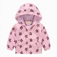 thumbnail image 1 of 3-4 Years Toddler Toddler Rain Jacket Kids Cartoon Windbreaker Coat Baby Girl Boy Zip Hooded Outerwear Fall Infant Raincoat Pink Hoodie, 1 of 9