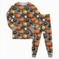thumbnail image 1 of 3-4 Years Tween Girls Short Sleeve Print Shirts Tops Pants Outfits Pj Set For Girls Halloween Pajama Set, 1 of 9