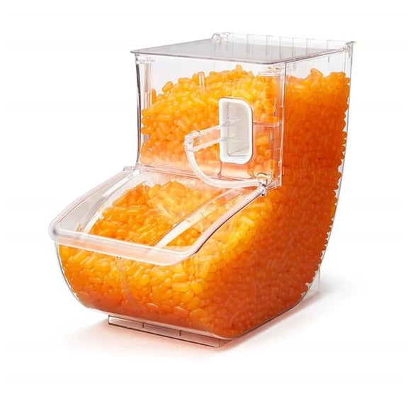 3.4 gal Clear Scoop Bin with Scoop