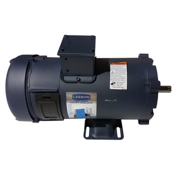 3/4 hp 1800 RPM 56C Frame 24V DC TEFC Leeson Electric Motor # 108052