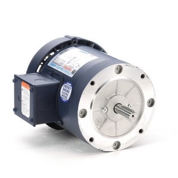 3/4 hp 1800 RPM 56C Frame TEFC C-Face (No Base) 208-230/460V Leeson Electric Motor # 110047
