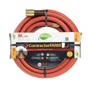 3/4 in ID x 50 ft L Water Hose, PVC Tube, Red, Aluminum x Aluminum Fitting