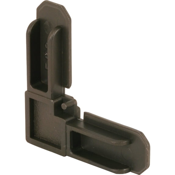 3/4 in. x 3/8 in. Screen Frame Corners, Plastic, Bronze (4-pack)
