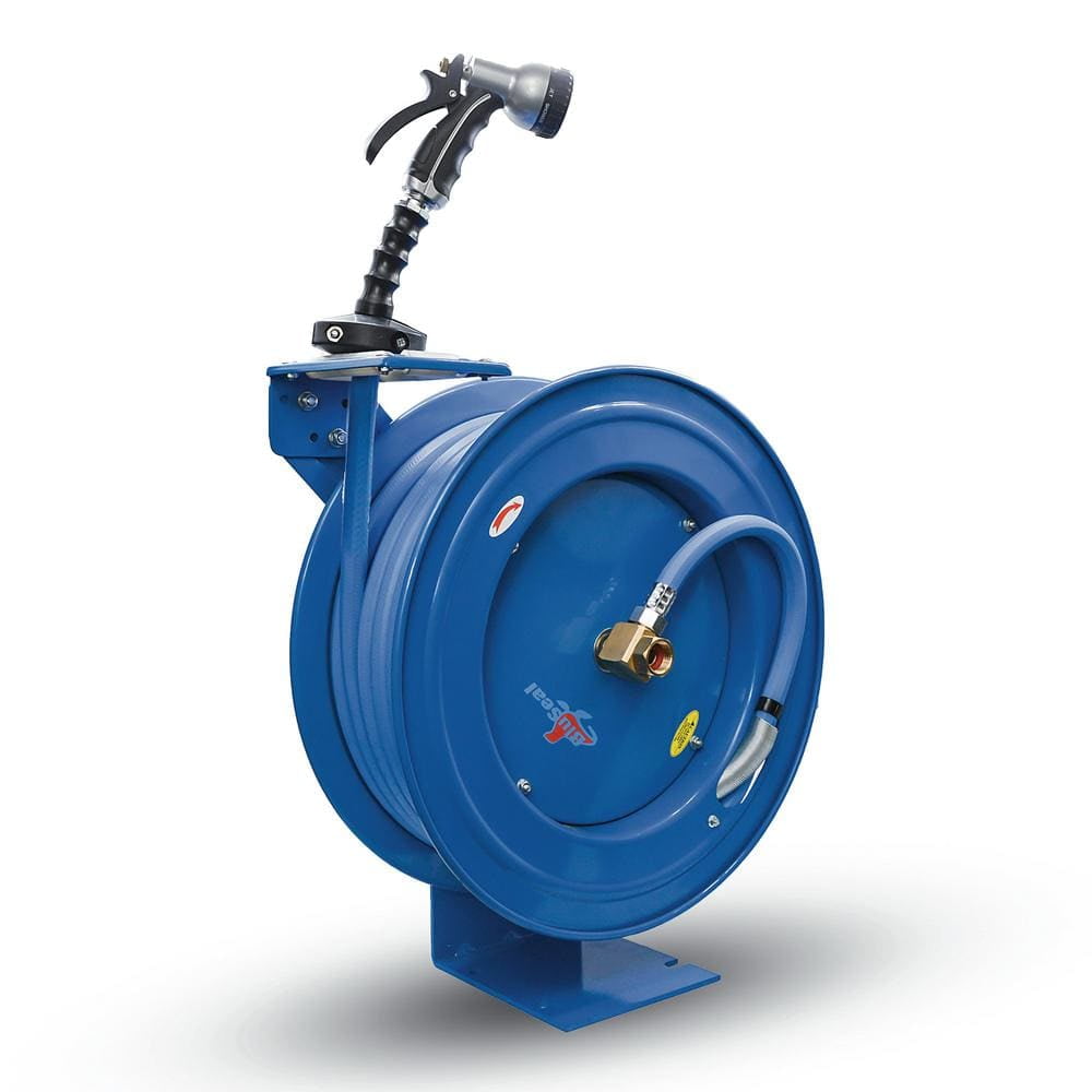 3 4 In X 50 Ft Heavy Duty Retractable Water Hose Reel 6 Ft Lead in well-planned-gal-wild-rose-blossoms-3-4-students-portrait