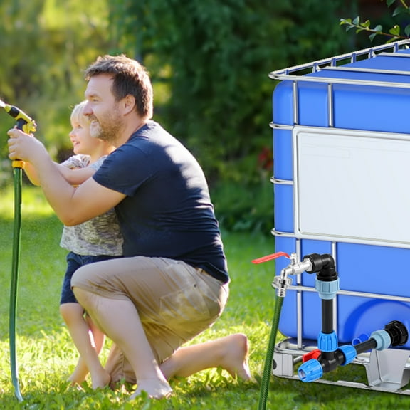 3/4 inch Outlet Tap IBC Adapter Tank Accessories Hose Connection Replacement for 1000 L IBC Container Rainwater Tank Rain Barrel