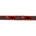 thumbnail image 1 of 3/4 inch Red All Aboard Woven Jacquard Braid Ribbon, 10 Yards, 1 of 1
