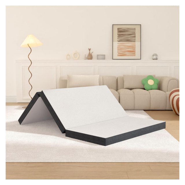 3/4 inch Tri Fold Folding Mattress with Cover, Cooling Gel Memory Foam