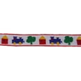 thumbnail image 1 of 3/4 inch White All Aboard Woven Jacquard Braid Ribbon, 3 Yards, 1 of 1