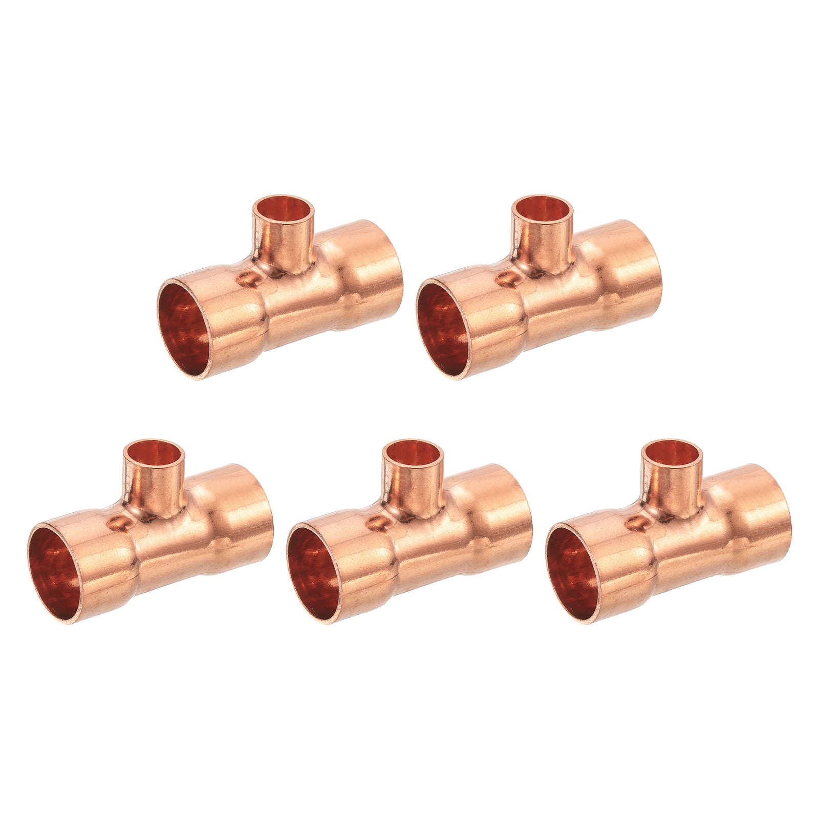PureSec Push-to-Connect Union Tee Connector (5 Pack) - For 1/4\" Or 3/8\" Tubing In RO Systems, Ice Makers