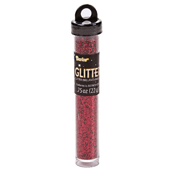 Glitter Tube - Red, 0.75 oz