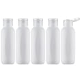 thumbnail image 1 of 3.4 oz Travel Bottles for Toiletries, Empty Plastic Shampoo Bottle (5PCS) Small Size Container Tsa Approved (100ml, White), 1 of 5