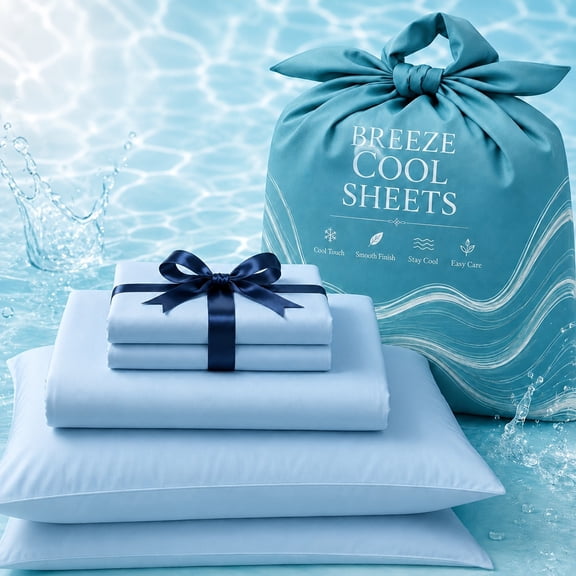 3/4 pcs Bamboo Cooling Bed Sheet Set - Queen/King Size Kids Room Bedding - Breathable, Smooth, Moisture Wicking - 16-Inch Deep Pocket Fitted Sheet Fits Thick Mattresses