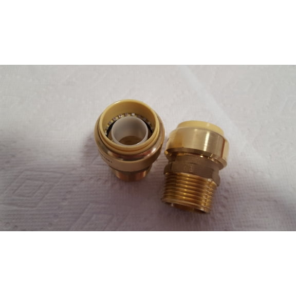 3/4" MPT (Male Pipe Thread) Push Fitting~~Bag of 4~LEAD FREE!