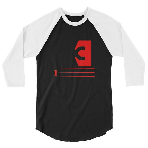 3/4 sleeve raglan shirt