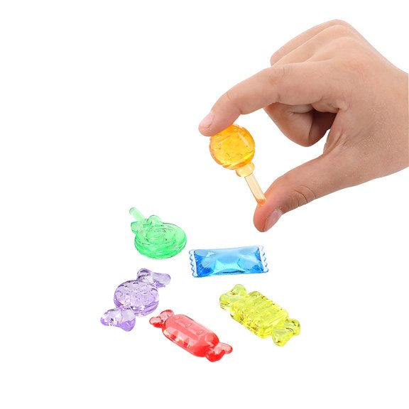 3/4" x 1 1/2" Bulk 144 Pieces Transparent Candy Plastic Counters Assortment