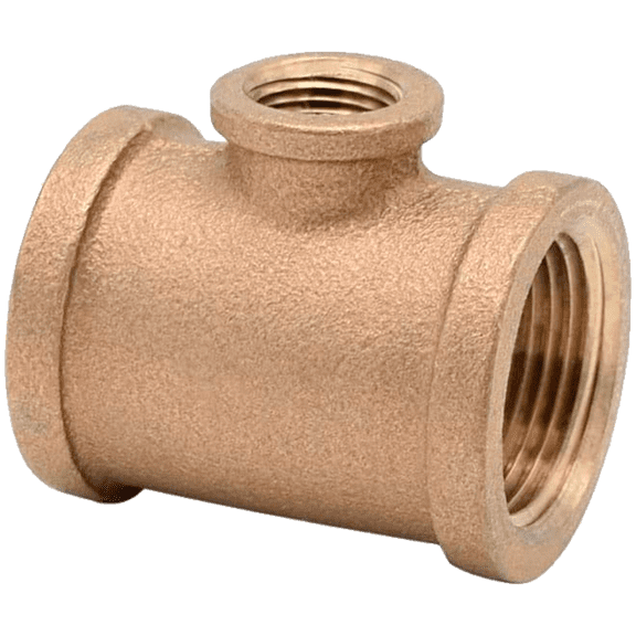 Legend Valve 3/4" x 1/2" Threaded No Lead Reducing Tee in Cast Bronze - 310-421NL