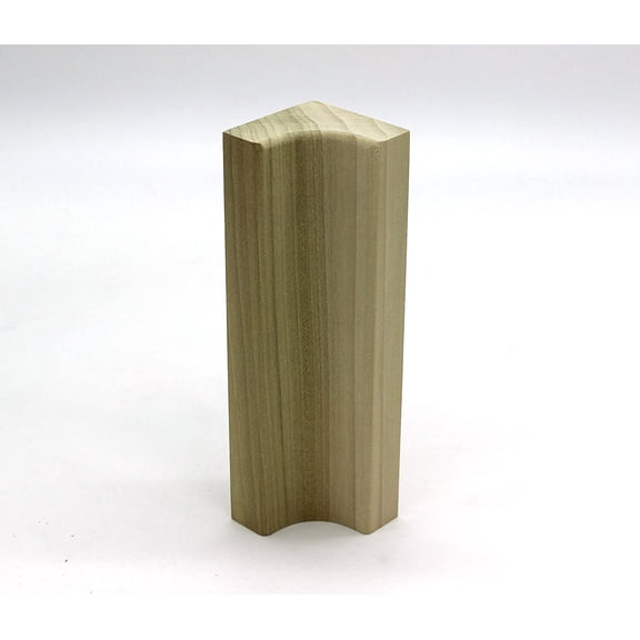 3/4" x 1 3/4" x 6" Poplar (Paint Grade) Hardwood Inside Corner Base Block, Trim Molding (6)