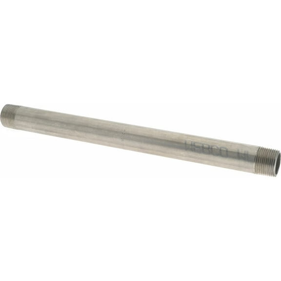 3/4 x 12" 304/304L Stainless Steel Pipe Nipple