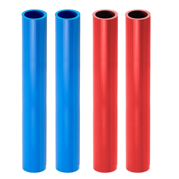 3/4" x 2 Ft PEX-B Tube Stick, Pack of 2 Red and 2 Blue Pex Tubing for Potable Water