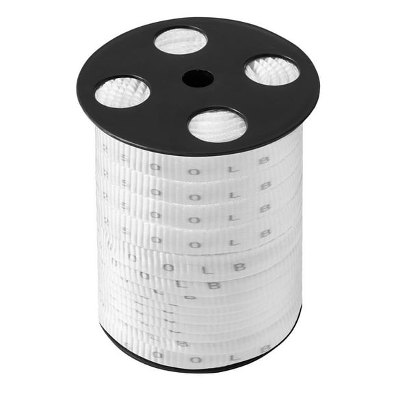 3/4" x 265' Mule Tape, 2500 lb Strength Polyester Pulling Tape for Electrical Conduit, Packaging & Gardening, Printed Webbing, White