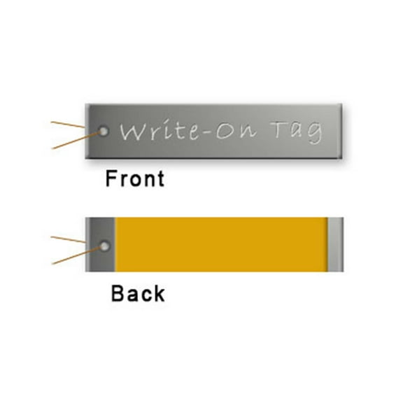 3/4 x 3-1/2 Aluminum Write-On Tags