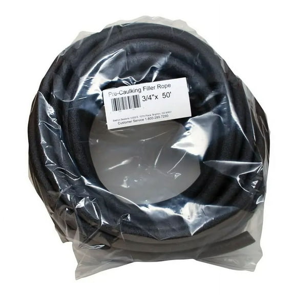 3/4" x 50' Sashco 30751 Filler Rope Pre-Caulking Closed Cell Backer Rod