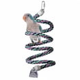thumbnail image 1 of Super Bird Creations SB324 Medium Bungee Bird Toy - Rope Perch for Ringnecks, Medium Conures, Parrots, Senegals - Colorful Hanging Perch - Enriching Bungee Toy for Medium Birds & in Bird Cages, 1 of 8